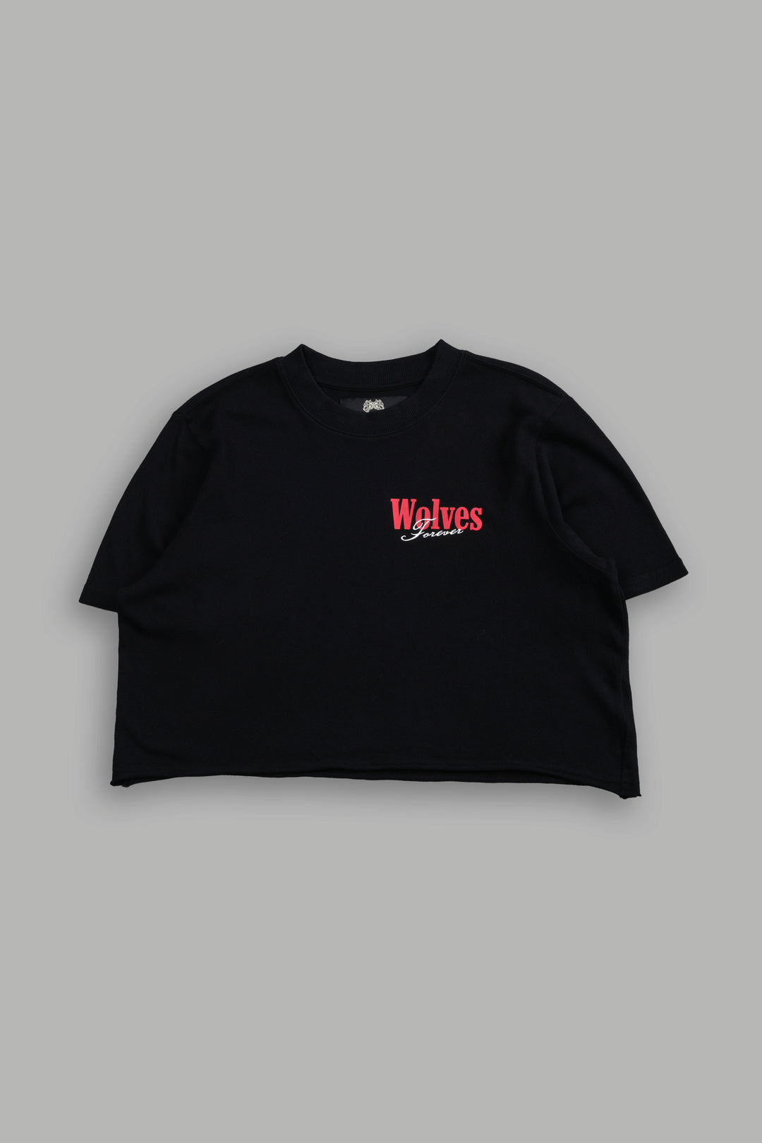 She Wlvs "Premium" (Cropped) Tee in Black