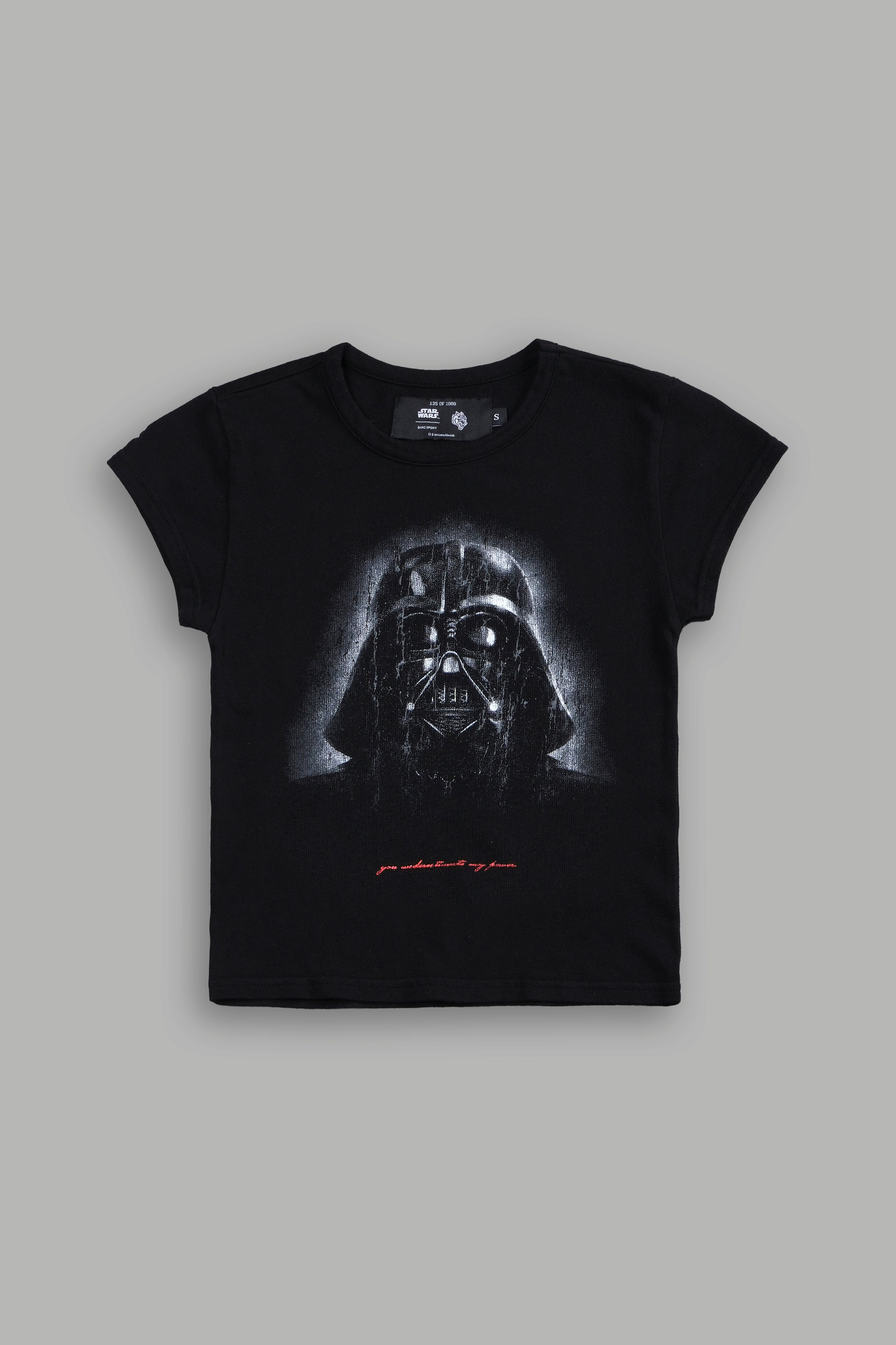 The Power Of The Dark Side "Baby" Tee in Black