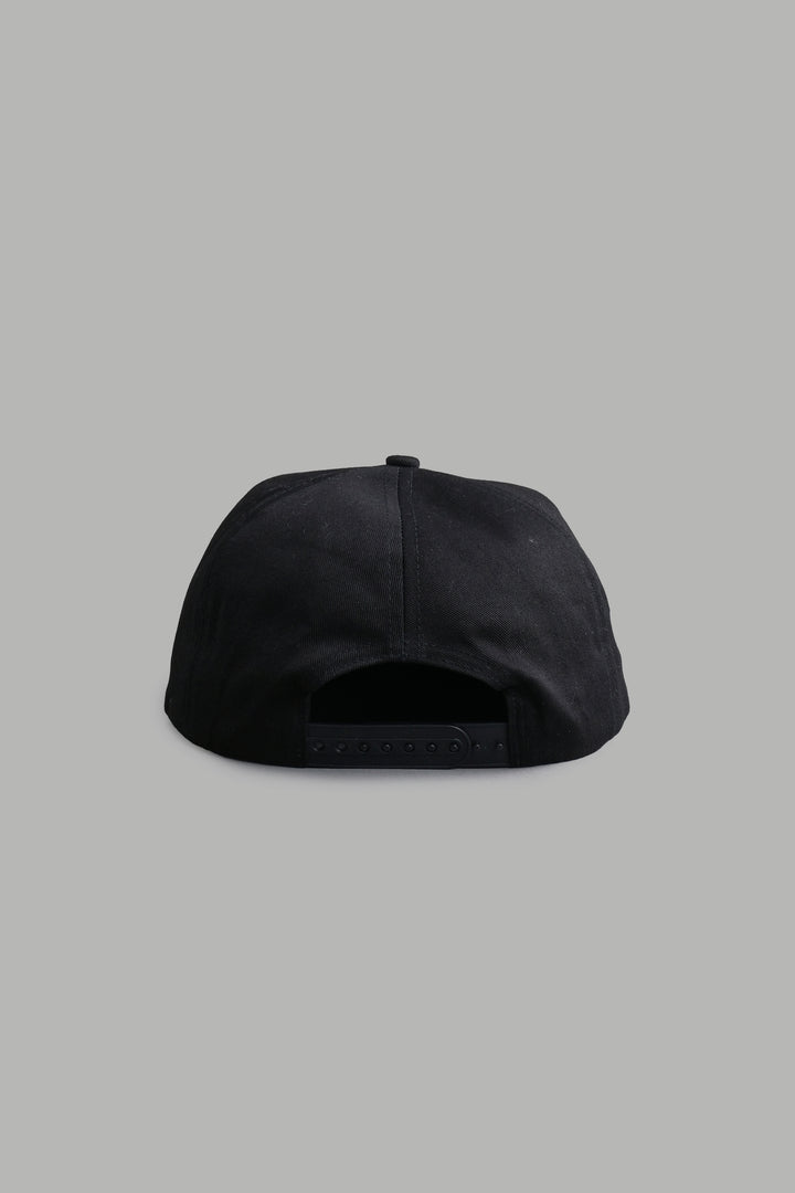 Our Time Vintage 5 Panel Hat in Black