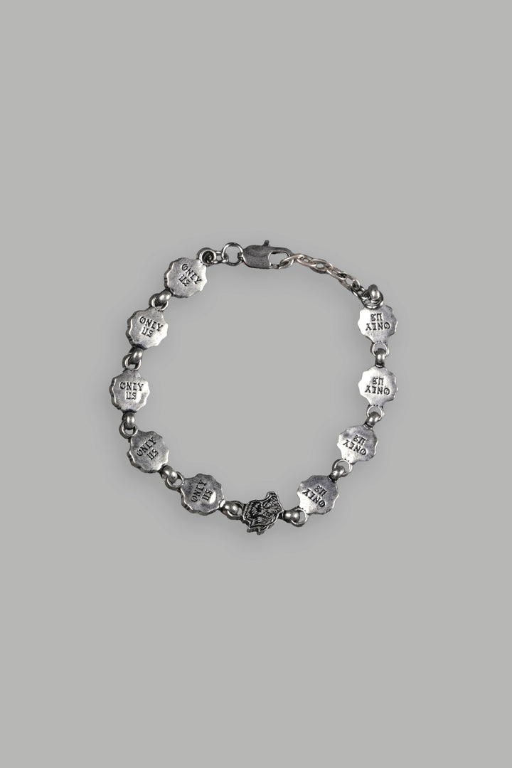 Cherry Blossom Bracelet in Antique Silver