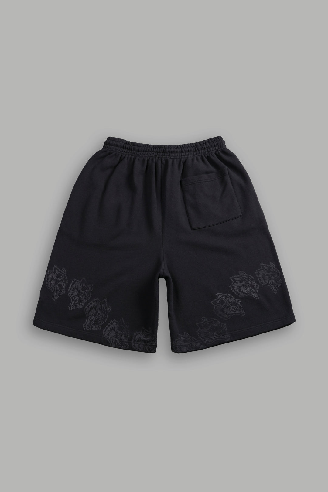 Only Wolves Oversized Osiris Sweat Shorts in Black