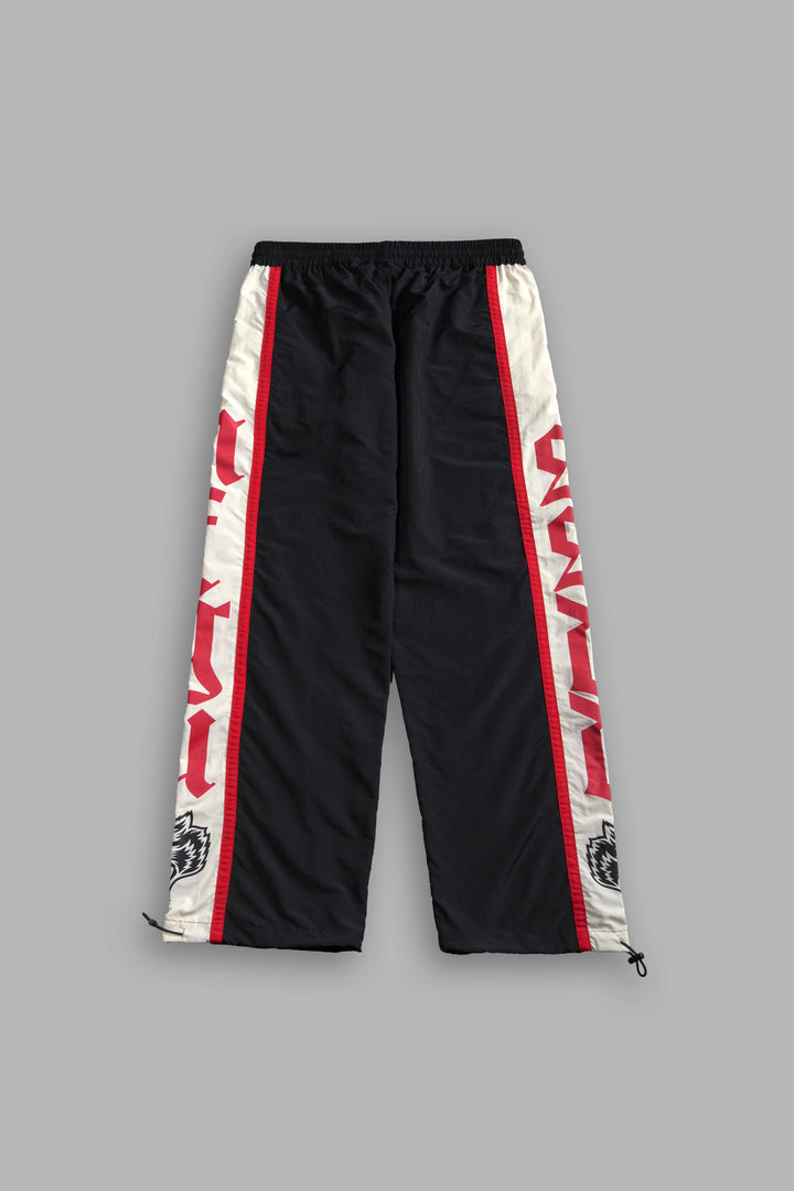 SSDDNFGU Remind Track Pants in Black/Cream/Red