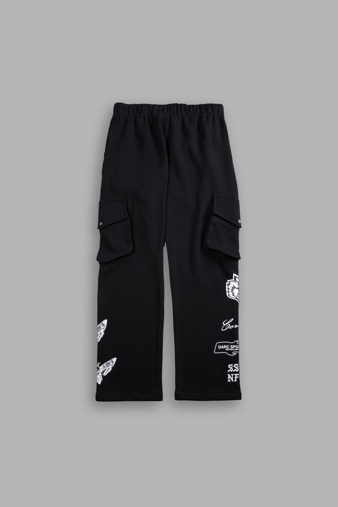 Born Again Bigelow Cargo Sweat Pants in Black