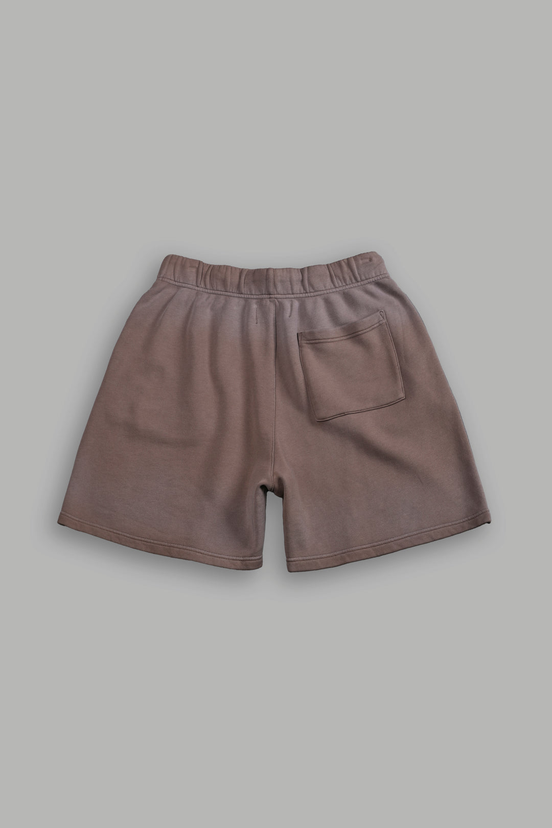 Studded Midnight Wolves Oversized Post Lounge Sweat Shorts in Mojave Brown Drift Wash