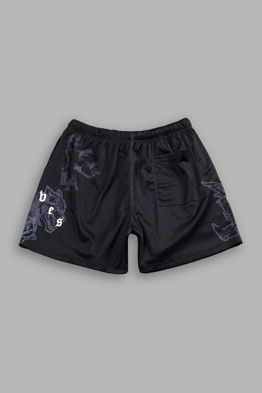 Homage To La Mesh Shorts in Black