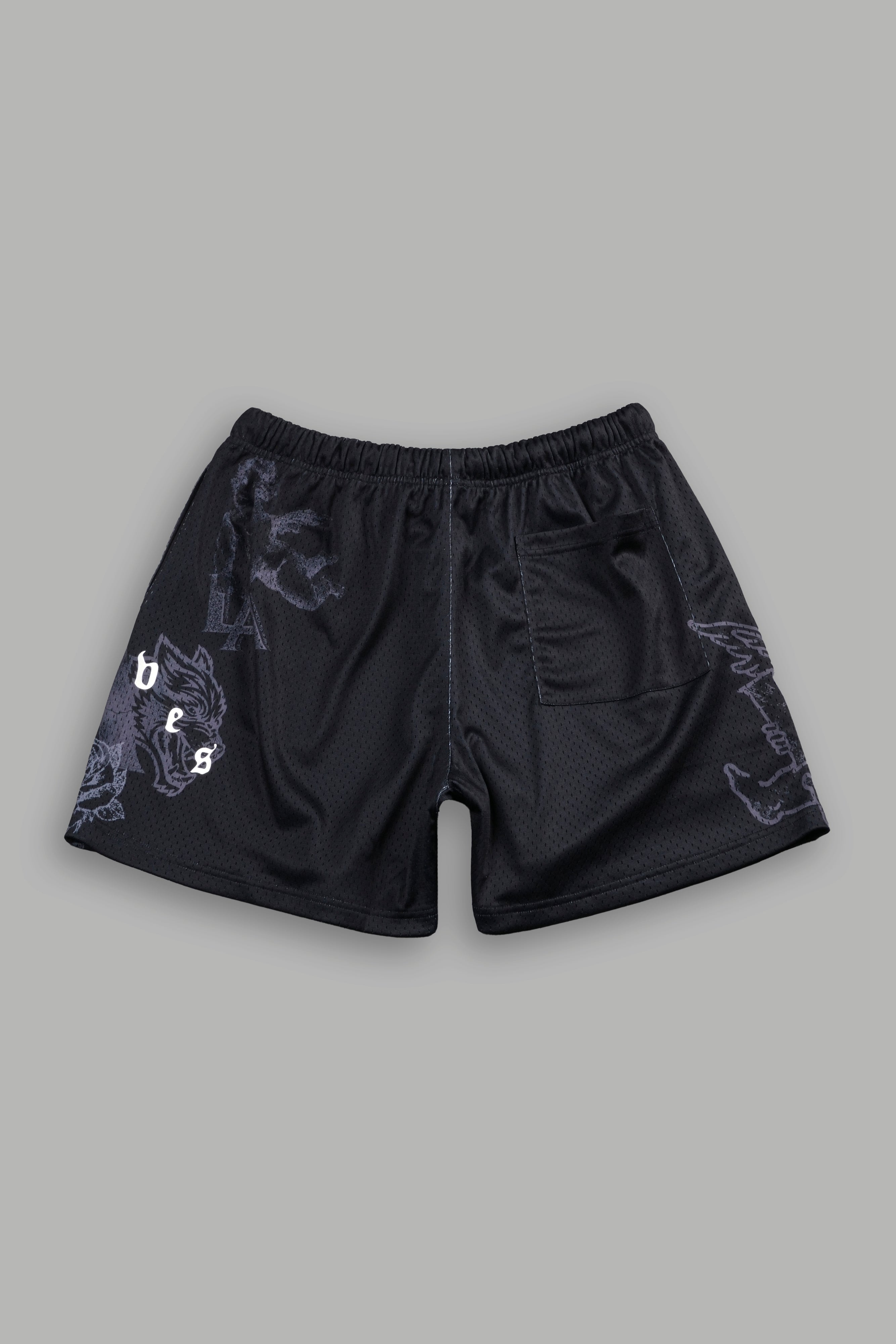 Homage To La Mesh Shorts in Black