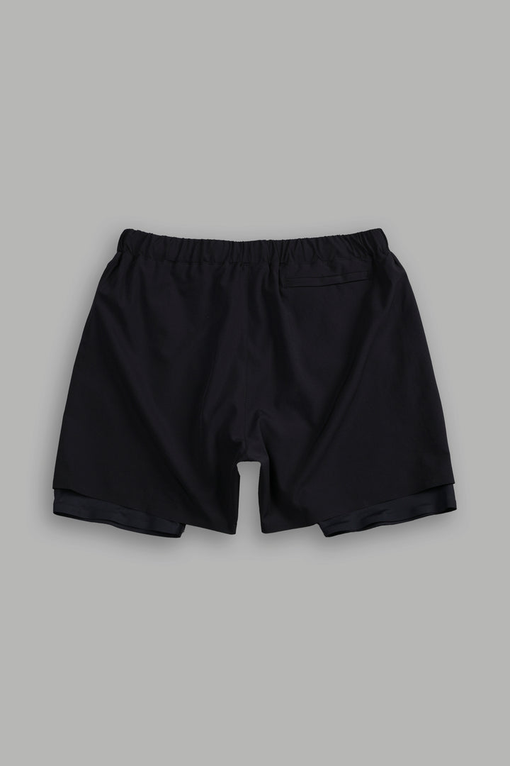 Wolves Forever Compression Shorts in Black