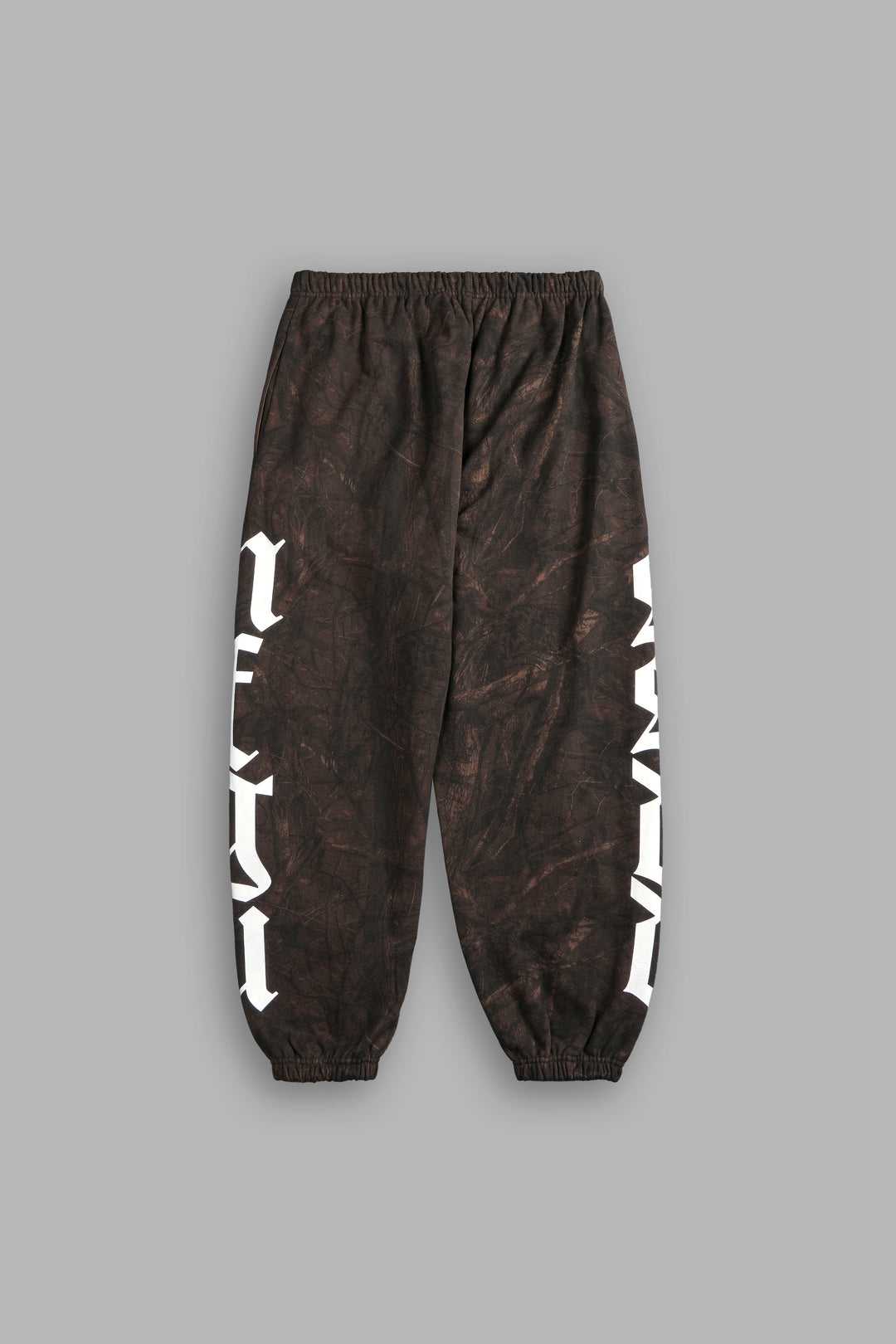 Our Mantra Lounger Sweat Pants in Brown Driftwood Forest Camo