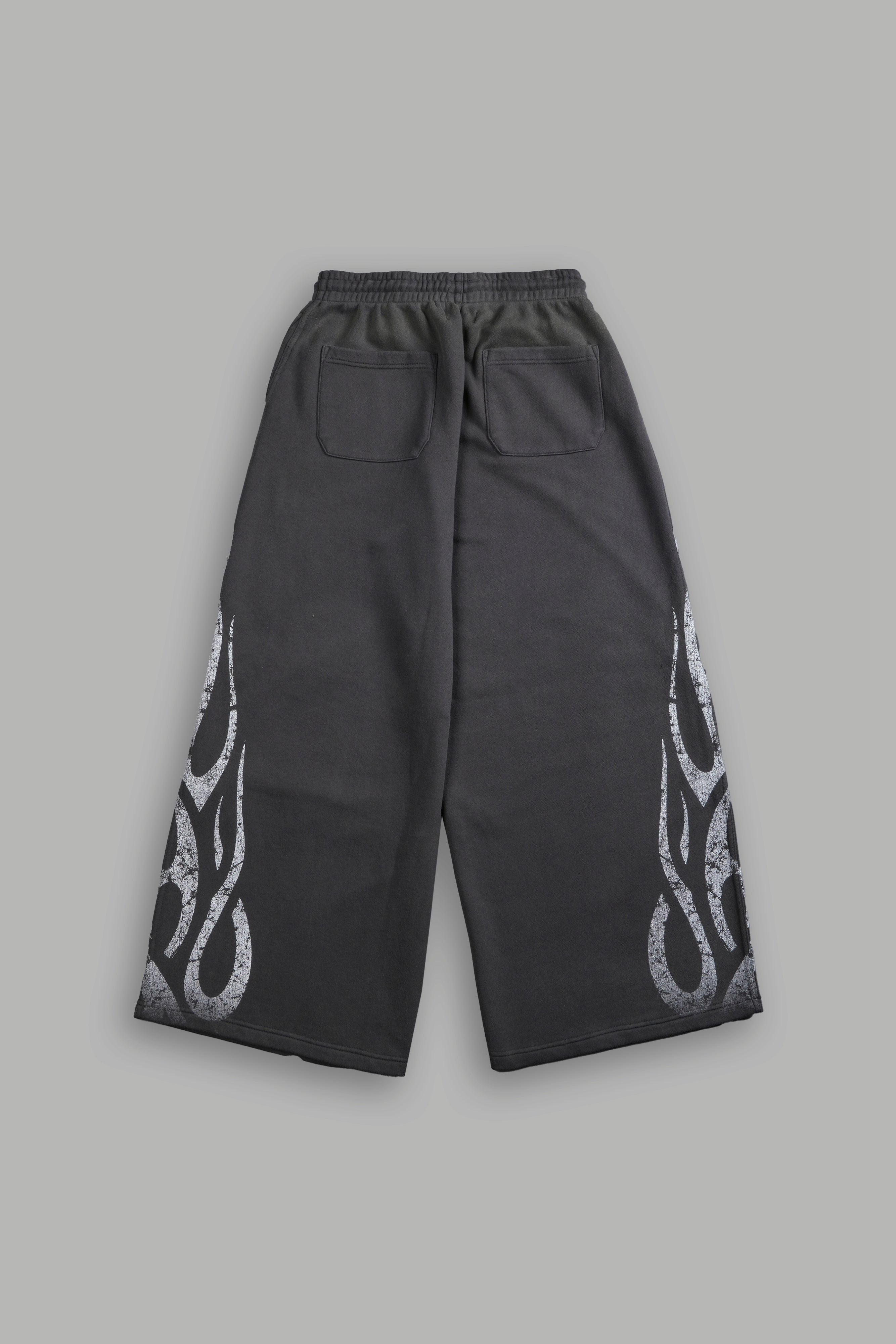 Finite Flame She Mia Cargo Sweat Pants in Wolf Gray Drift Wash