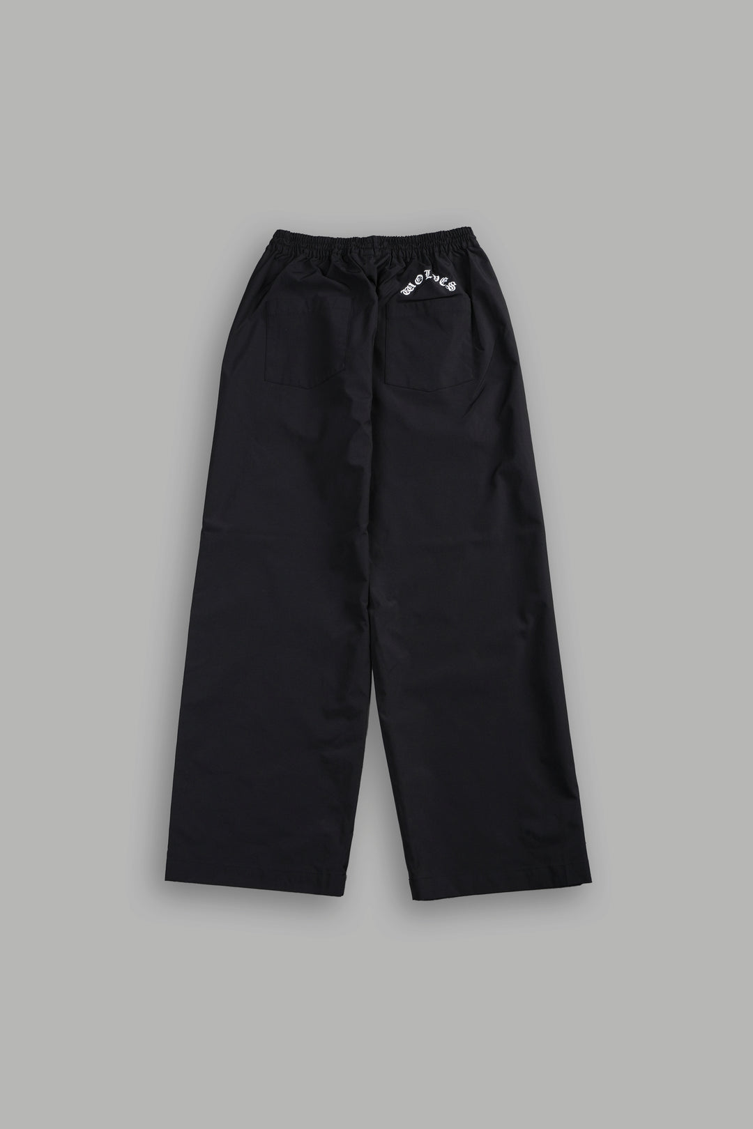 Dual Wolf Chopper Brolic Unisex Track Pants in Black/Black