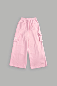 Dual Wolf Mia Cargo Sweat Pants in Cherry Blossom