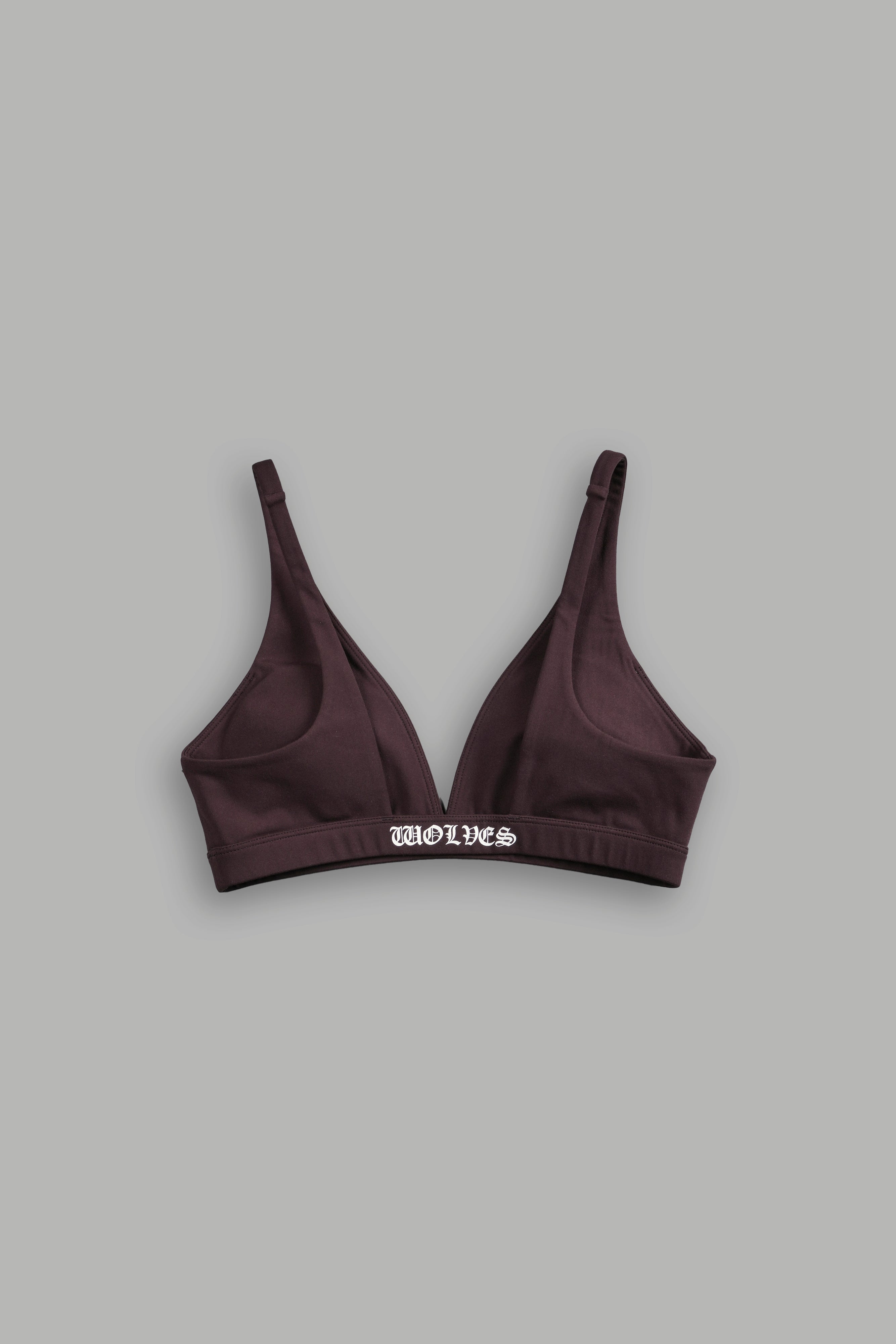 Chopper V Sports Bra in Darc Garnet