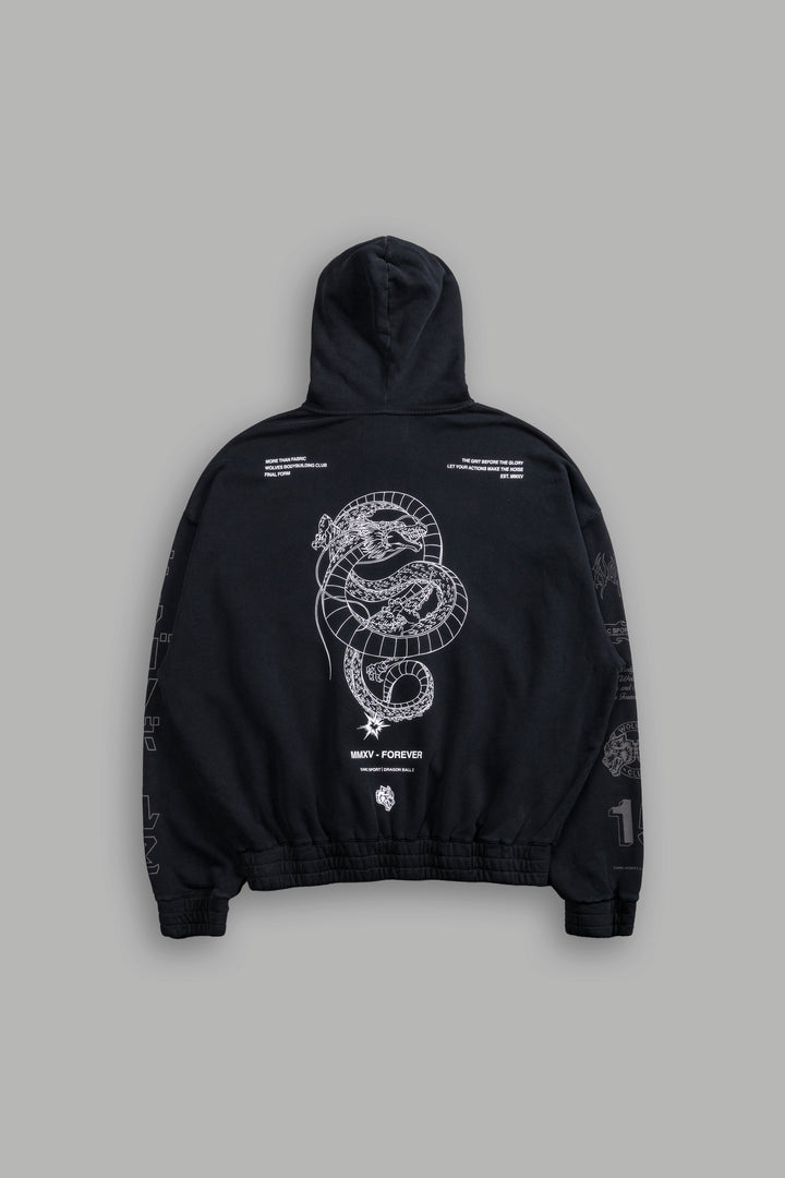 Shenron "Chambers" Zip Hoodie in Black