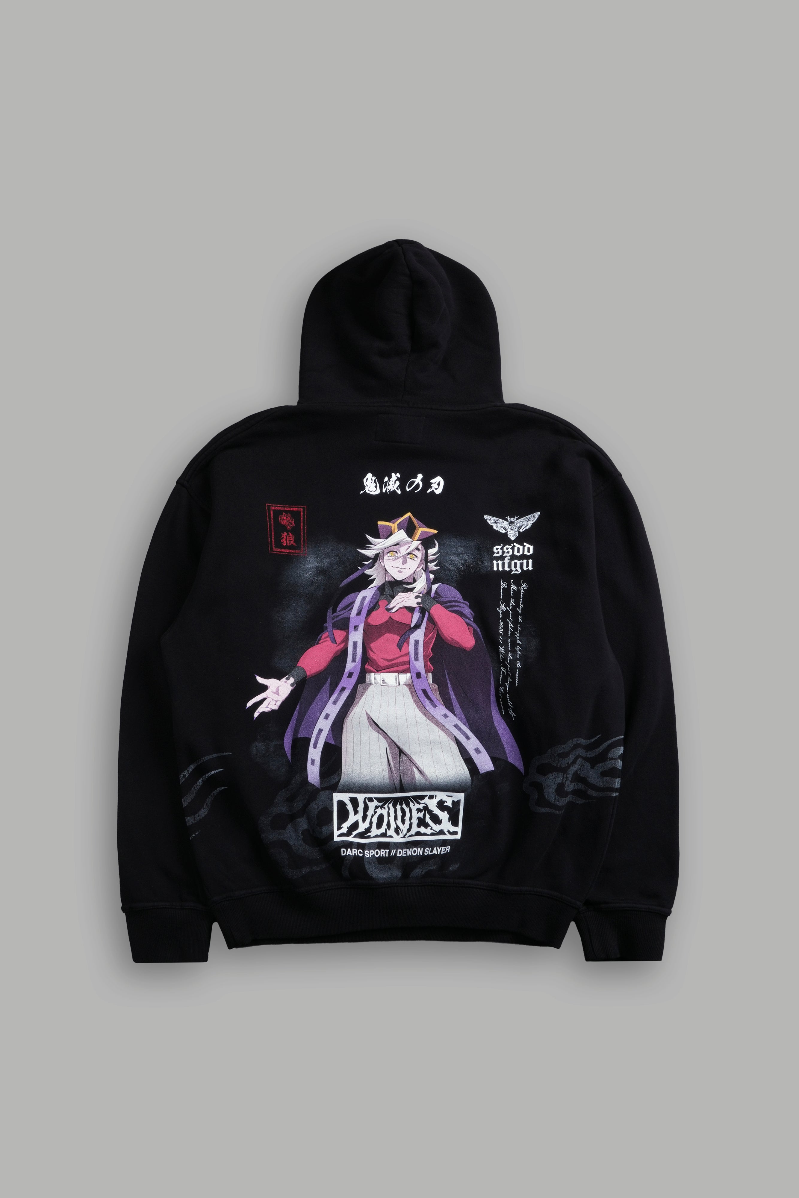 Doma "Side-By-Side" Pierce Hoodie in Black