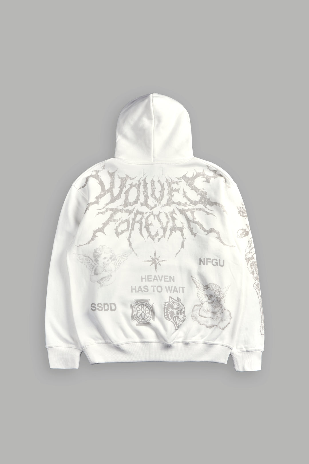Sacred Flash "Pierce" Hoodie in Cream