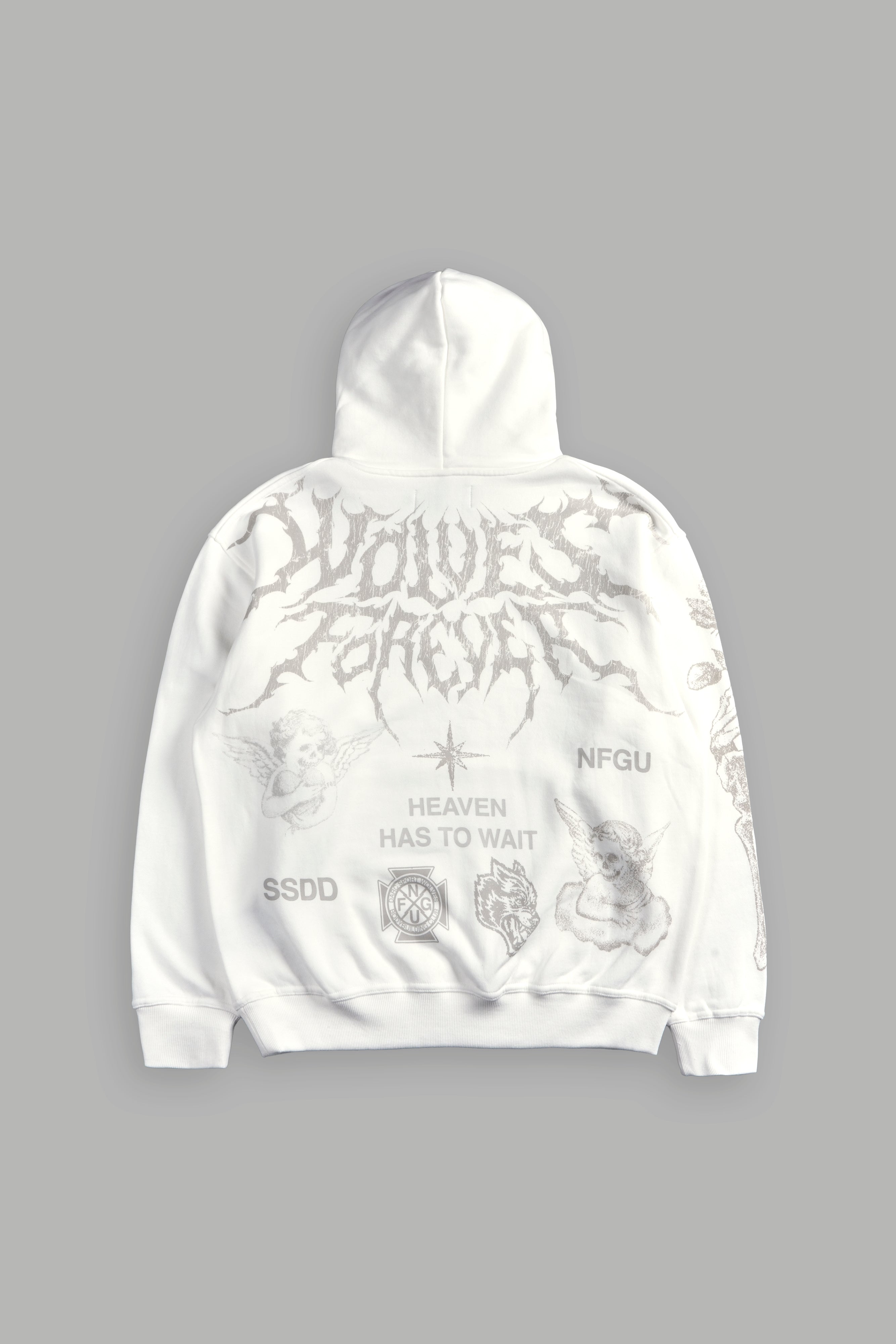 Sacred Flash "Pierce" Hoodie in Cream
