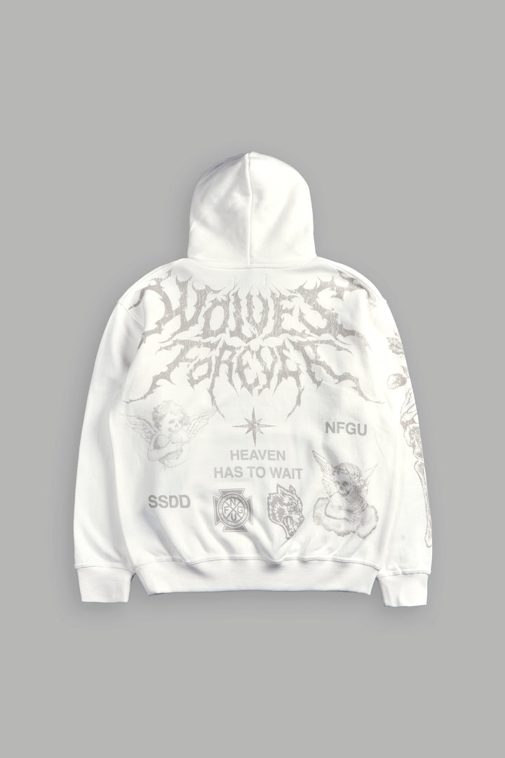 Sacred Flash "Pierce" Hoodie in Cream