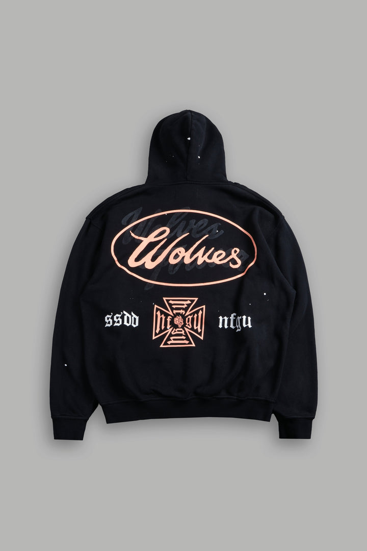 DSA FRVR "Pierce" Hoodie in Black Drift Wash