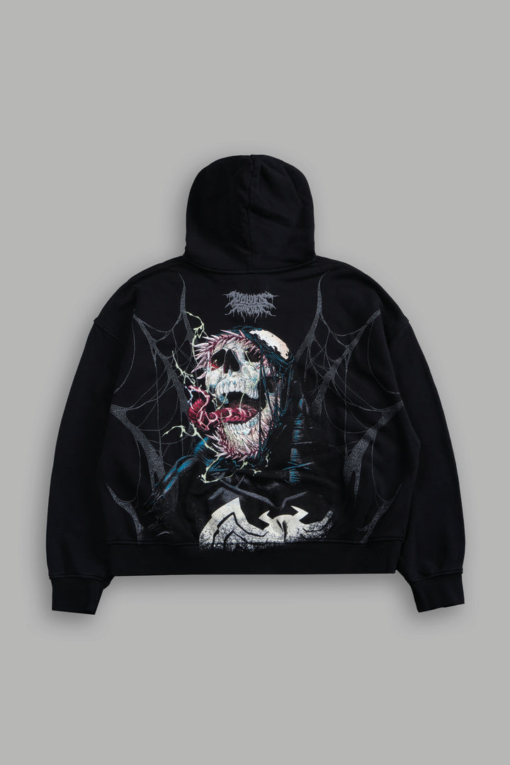 Dark Origin V2 Vex Double Zip Hoodie in Black