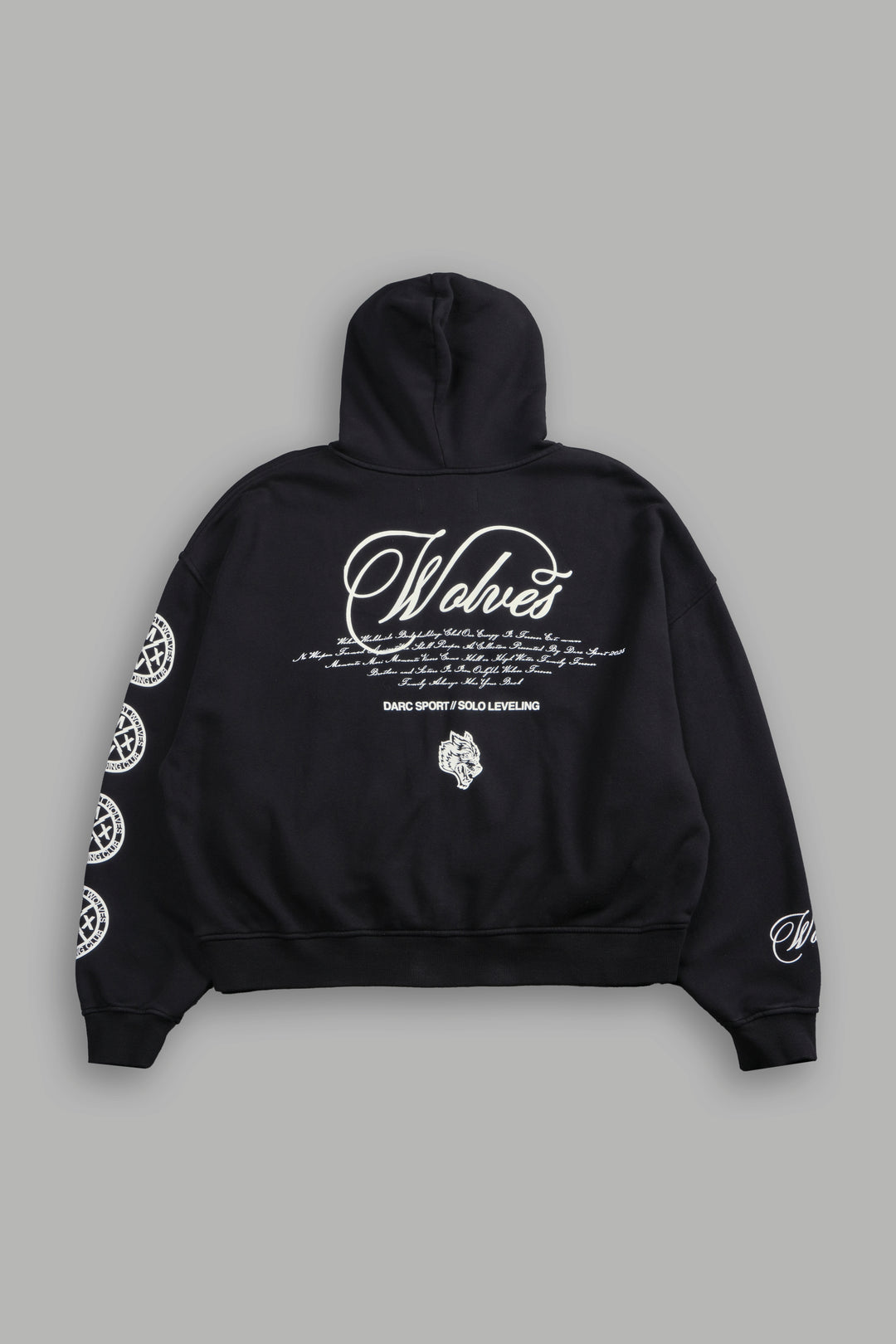 Arise Vex Double Zip Hoodie in Black