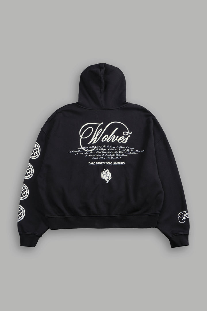 Arise Vex Double Zip Hoodie in Black