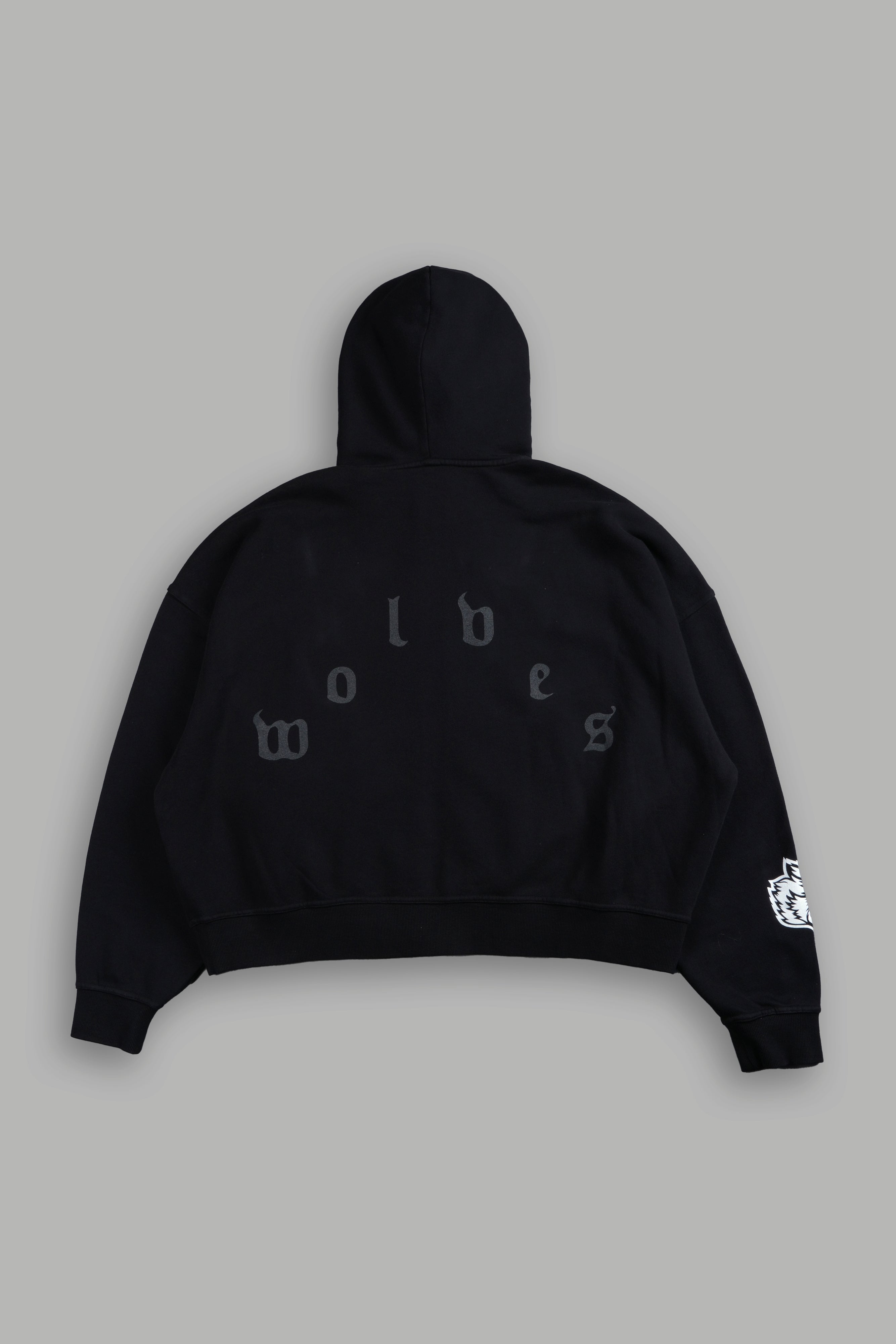 Side Of Power Vex Double Zip Hoodie in Black – DarcSport