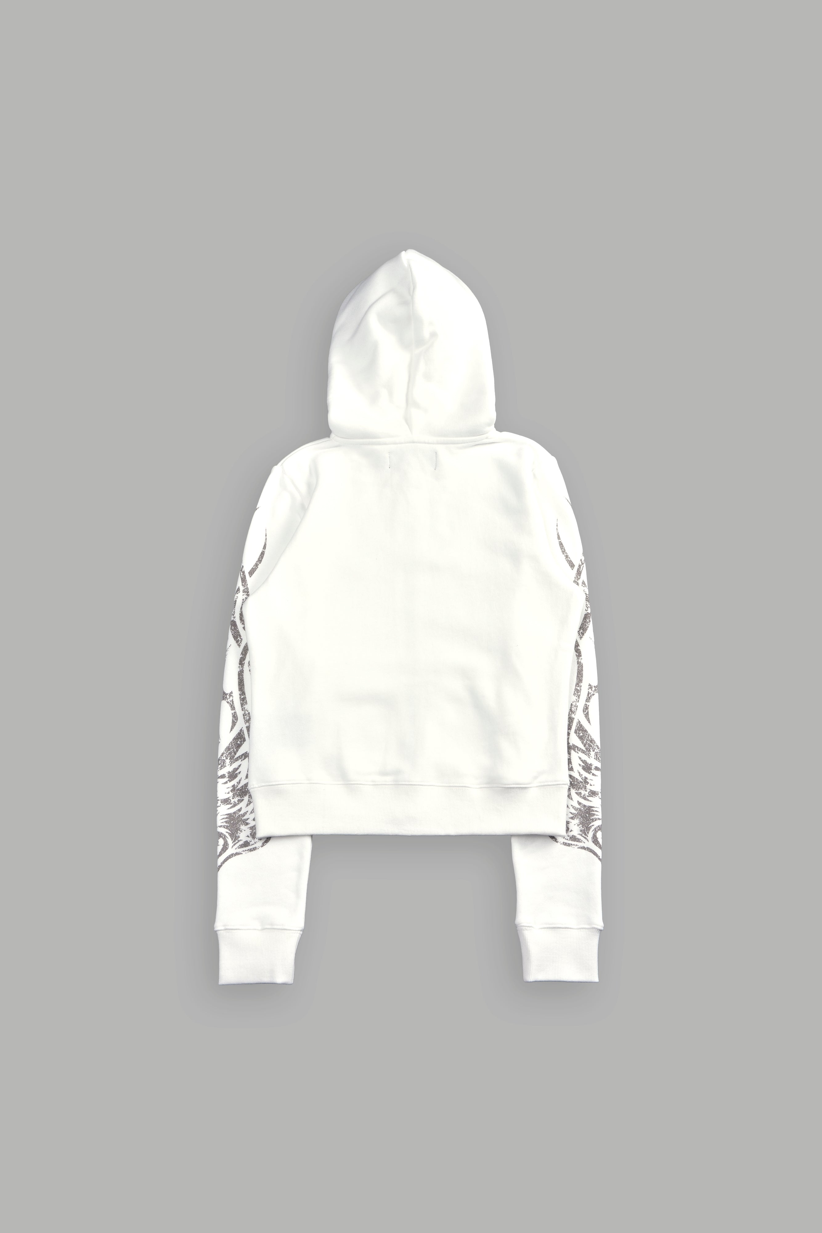 Finite Flame "Iris" Zip Up She Hoodie in Cream