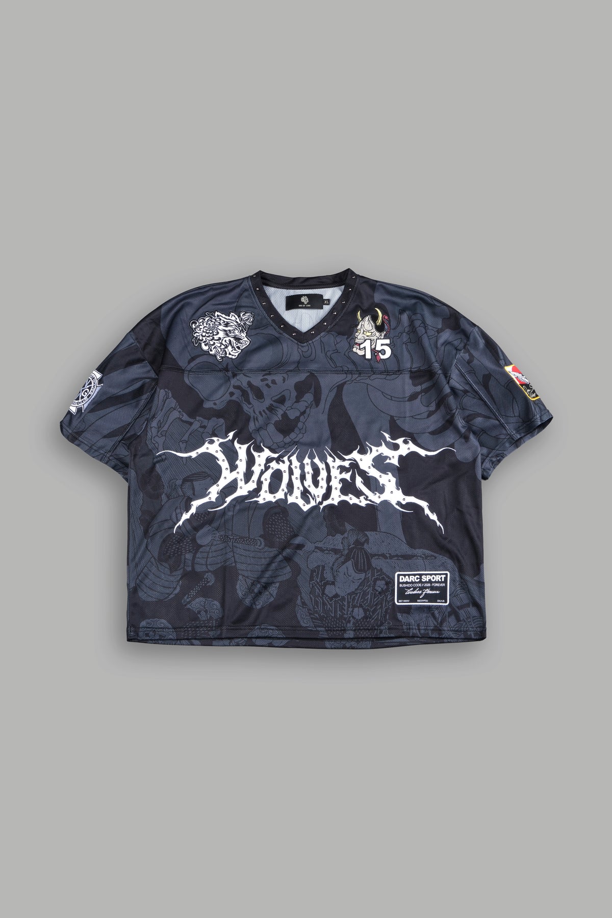 Gashadokuro Emmitt Football Jersey in Black