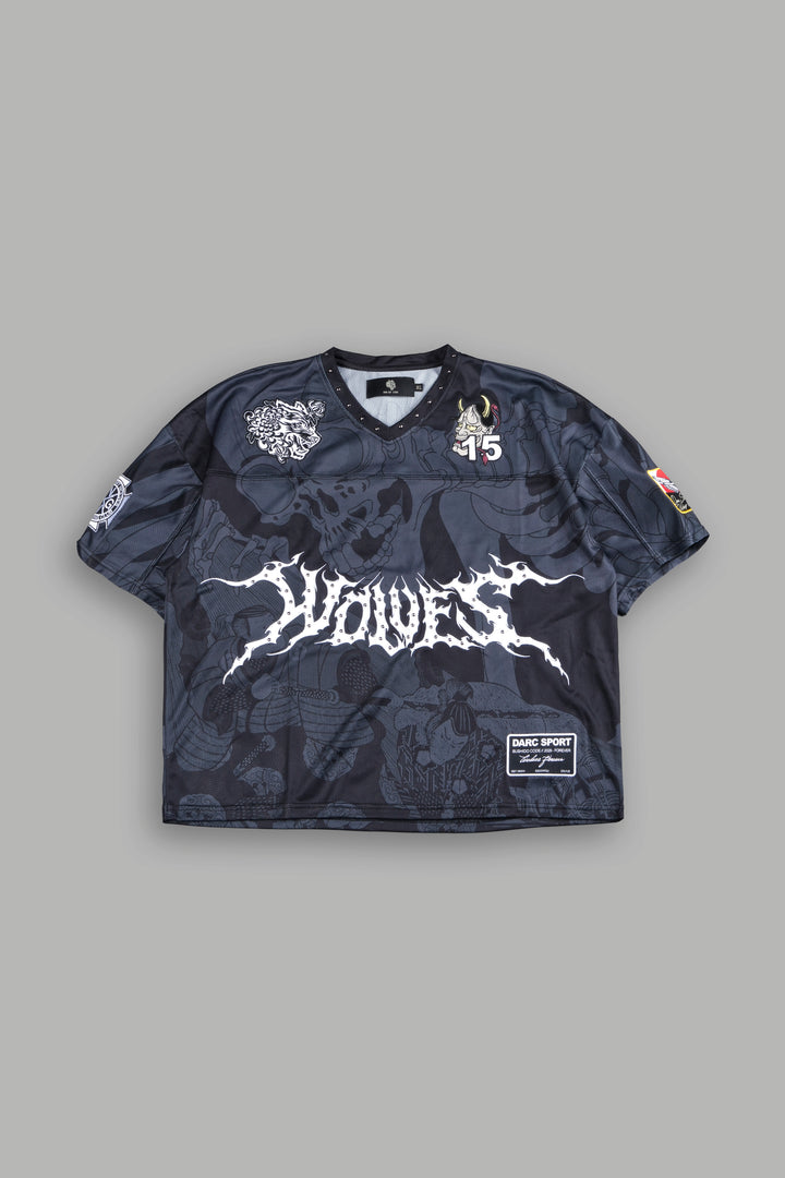 Gashadokuro Emmitt Football Jersey in Black