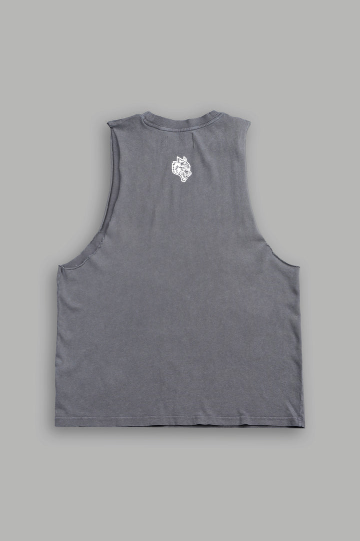 Dama De Las Rosas V2 Tommy Muscle Tee In Slate Gray