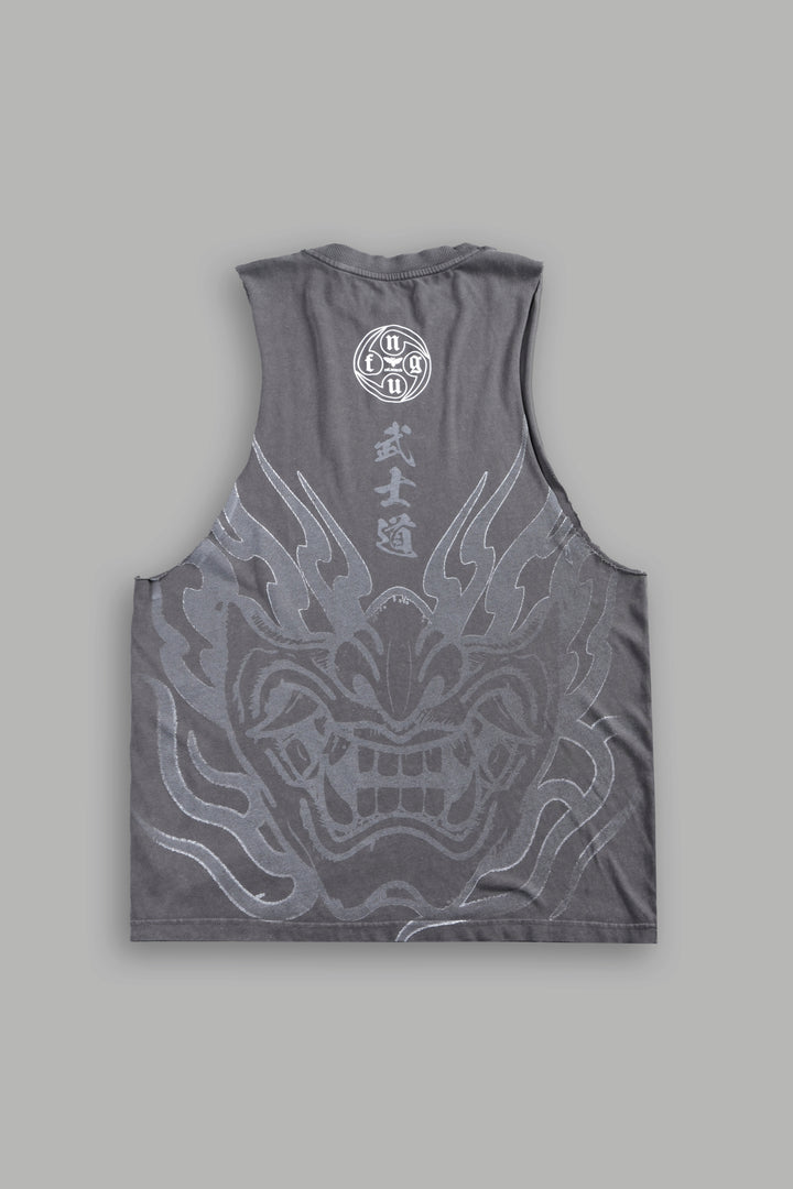 Half Mask Tommy Muscle Tee in Slate Gray