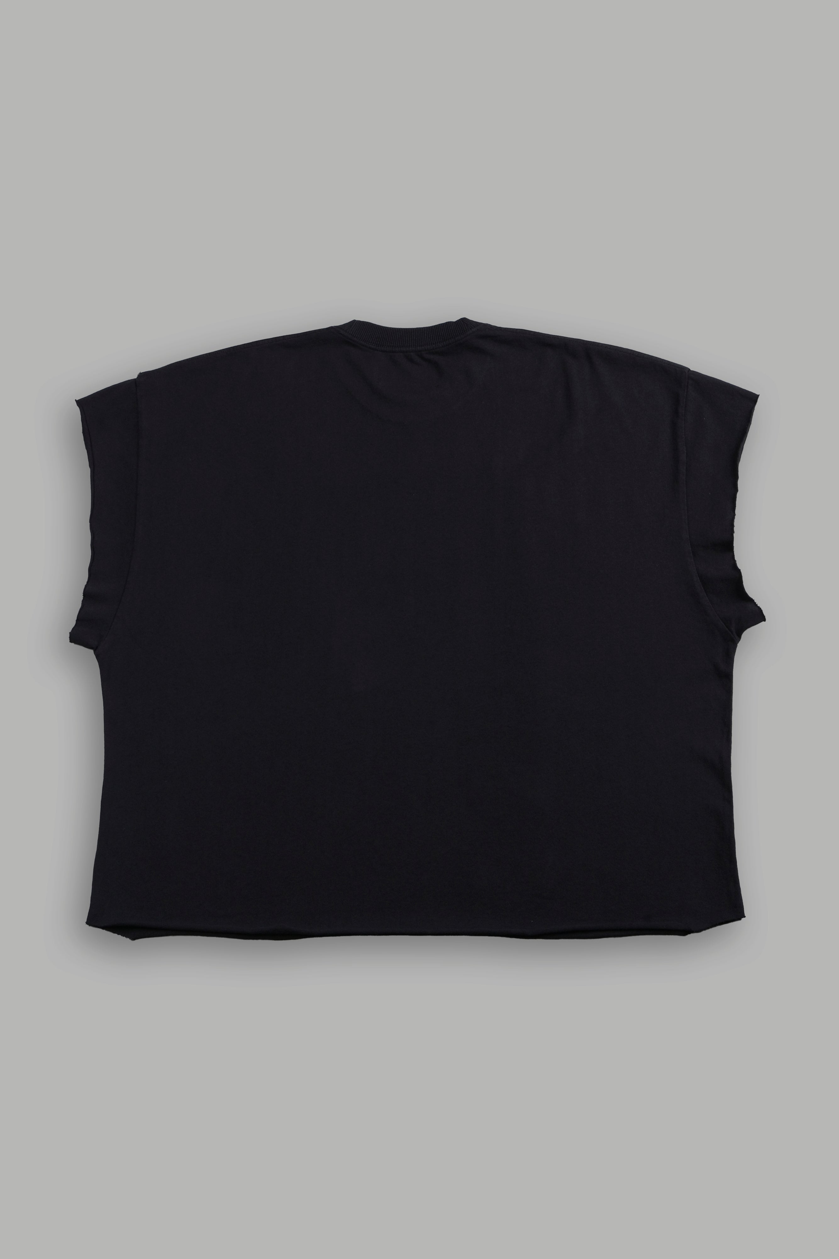 Loyalty Frvr Grunge Cut-Off Tee in Black