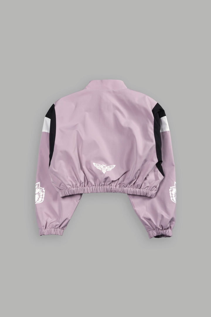 Death Becomes Her Nadia Track Jacket in Purple Smoke/Black/White