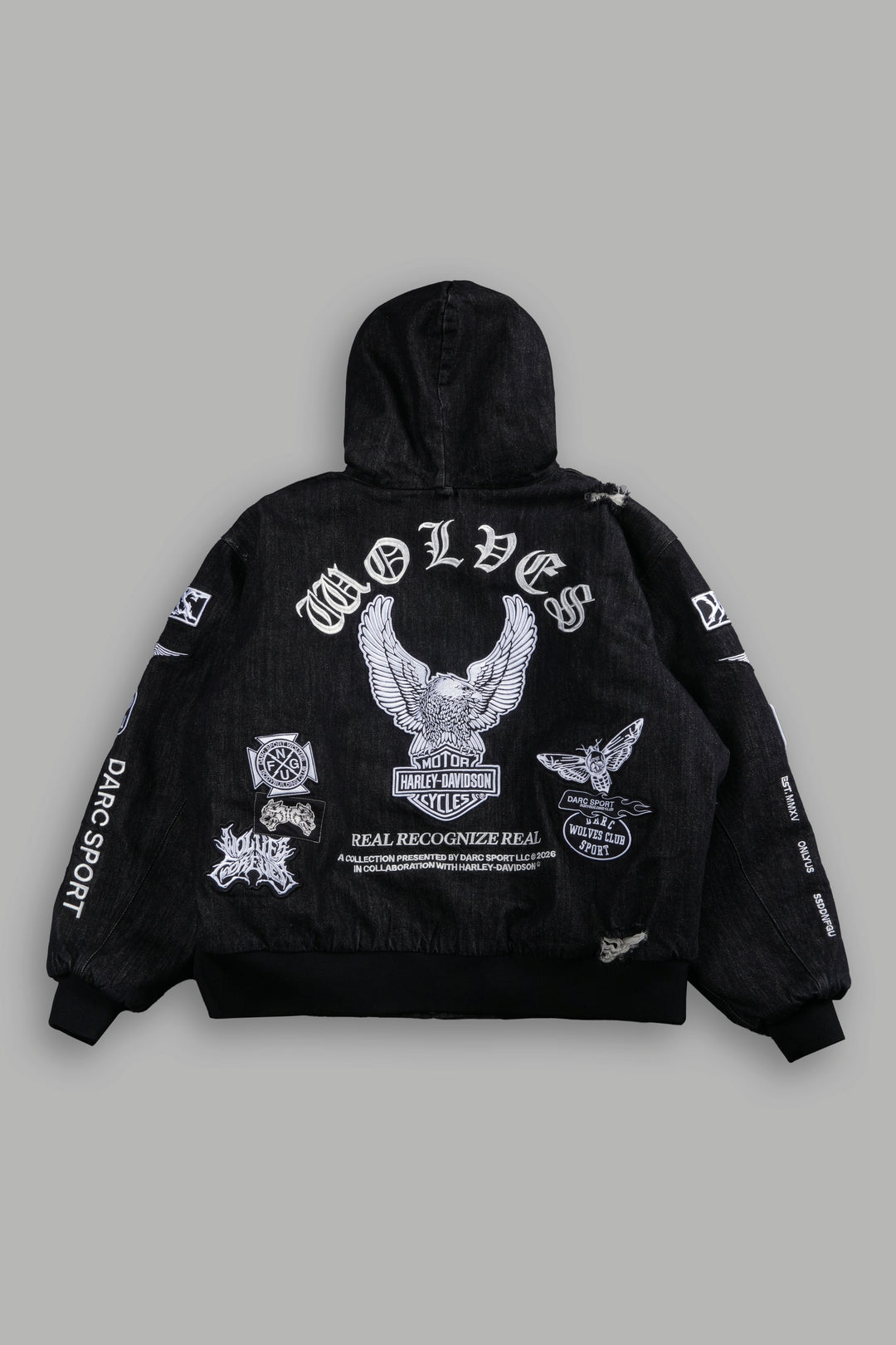 Brotherhood Unisex Cooper Bomber Jacket in Black