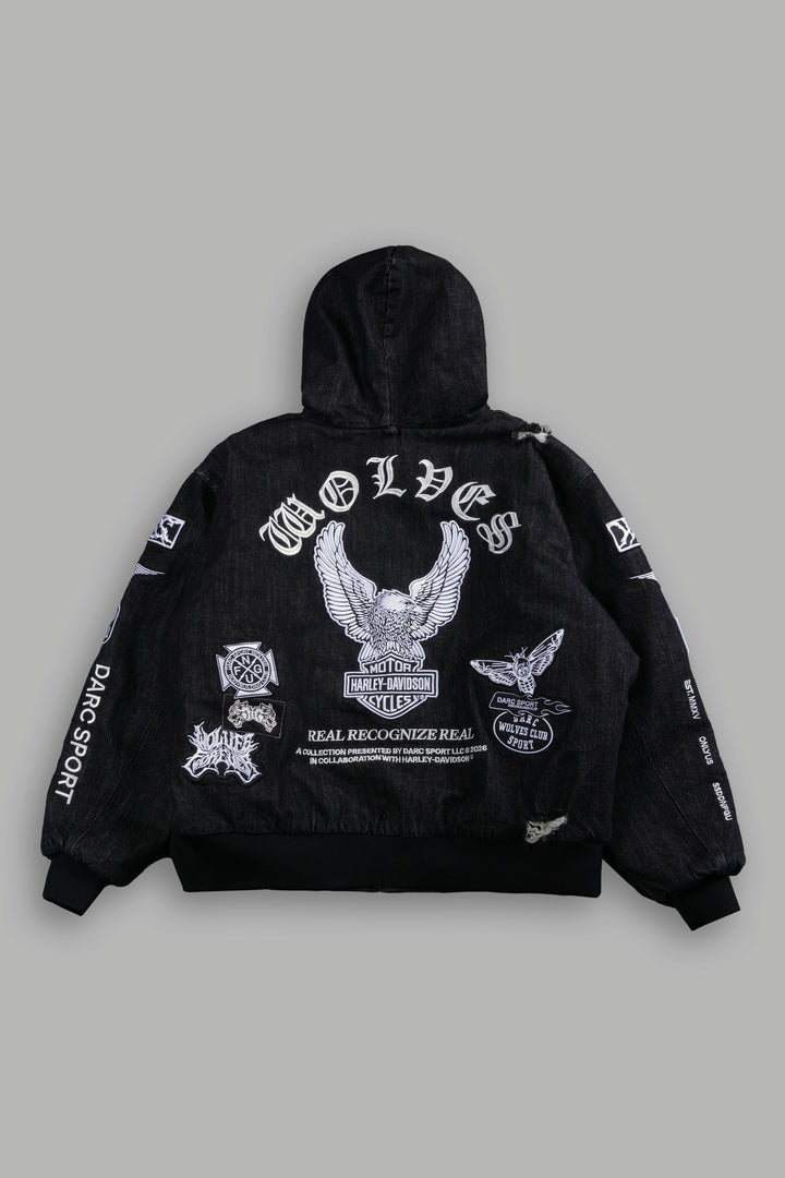 Brotherhood Unisex Cooper Bomber Jacket in Black