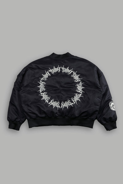 Fear Is My Ally Vicious Nylon Bomber Jacket in Black – DarcSport