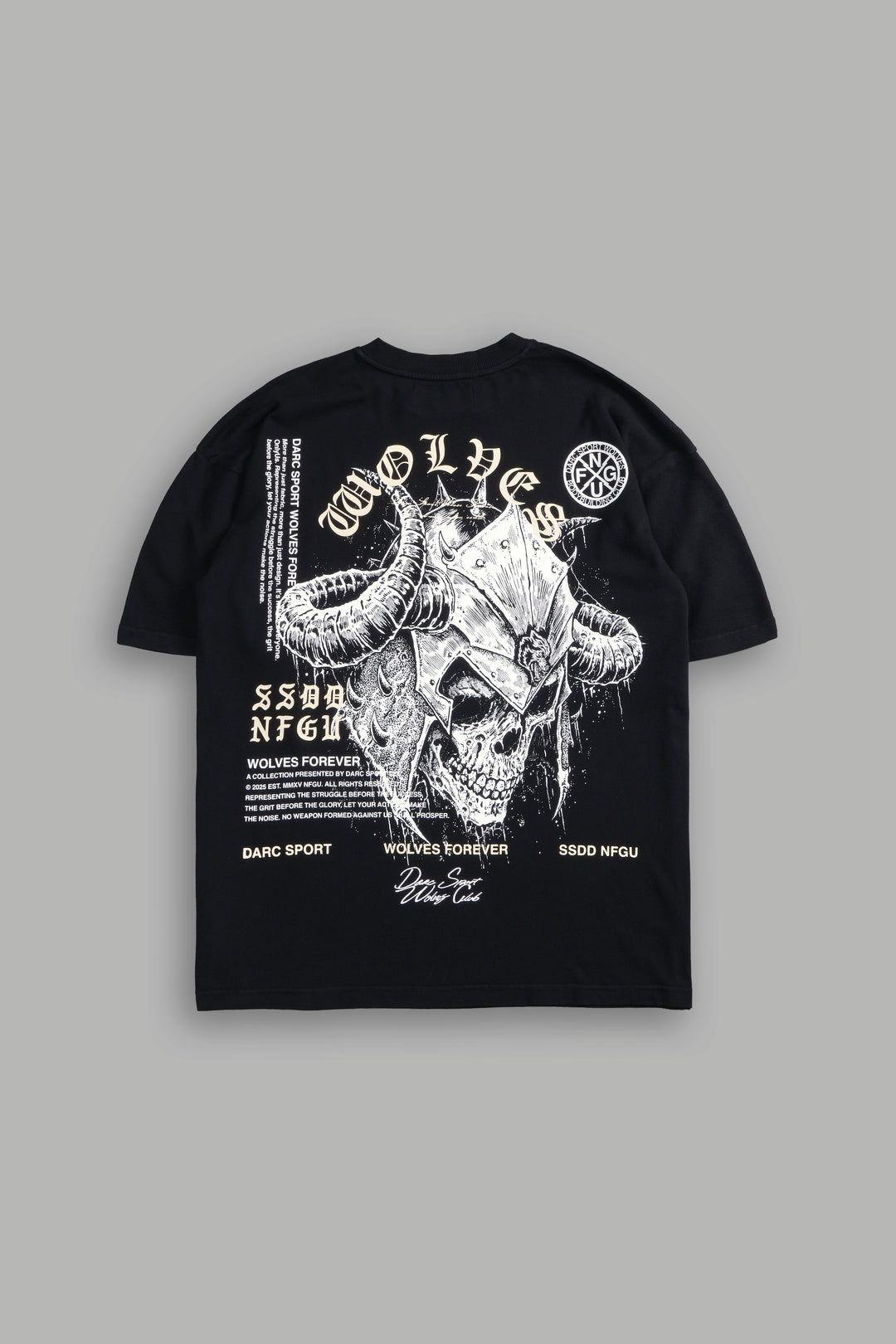 Hall Of The Slain "Premium" Oversized Tee in Black