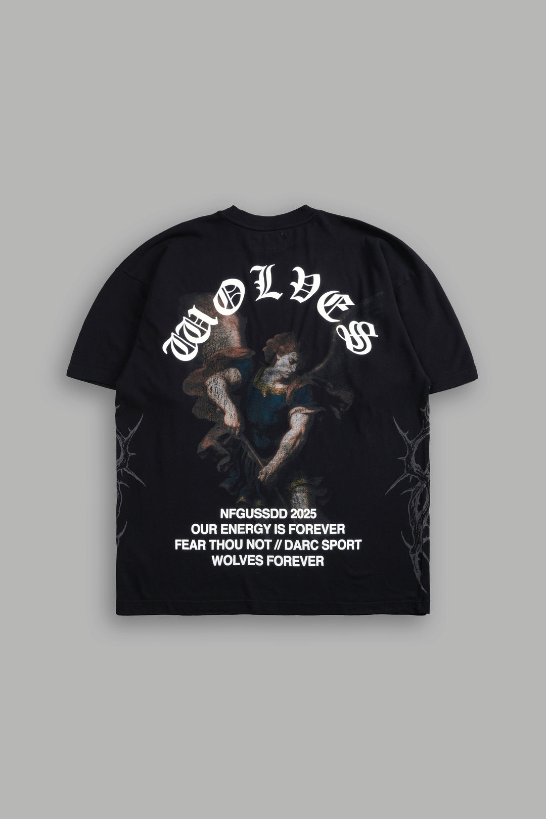 Saint "Side By Side" Series Premium Oversized Tee in Black
