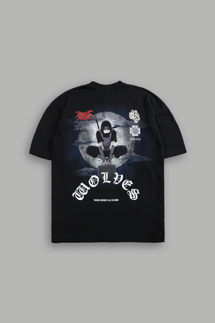 Under the Moon "Premium" Oversized Tee in Black