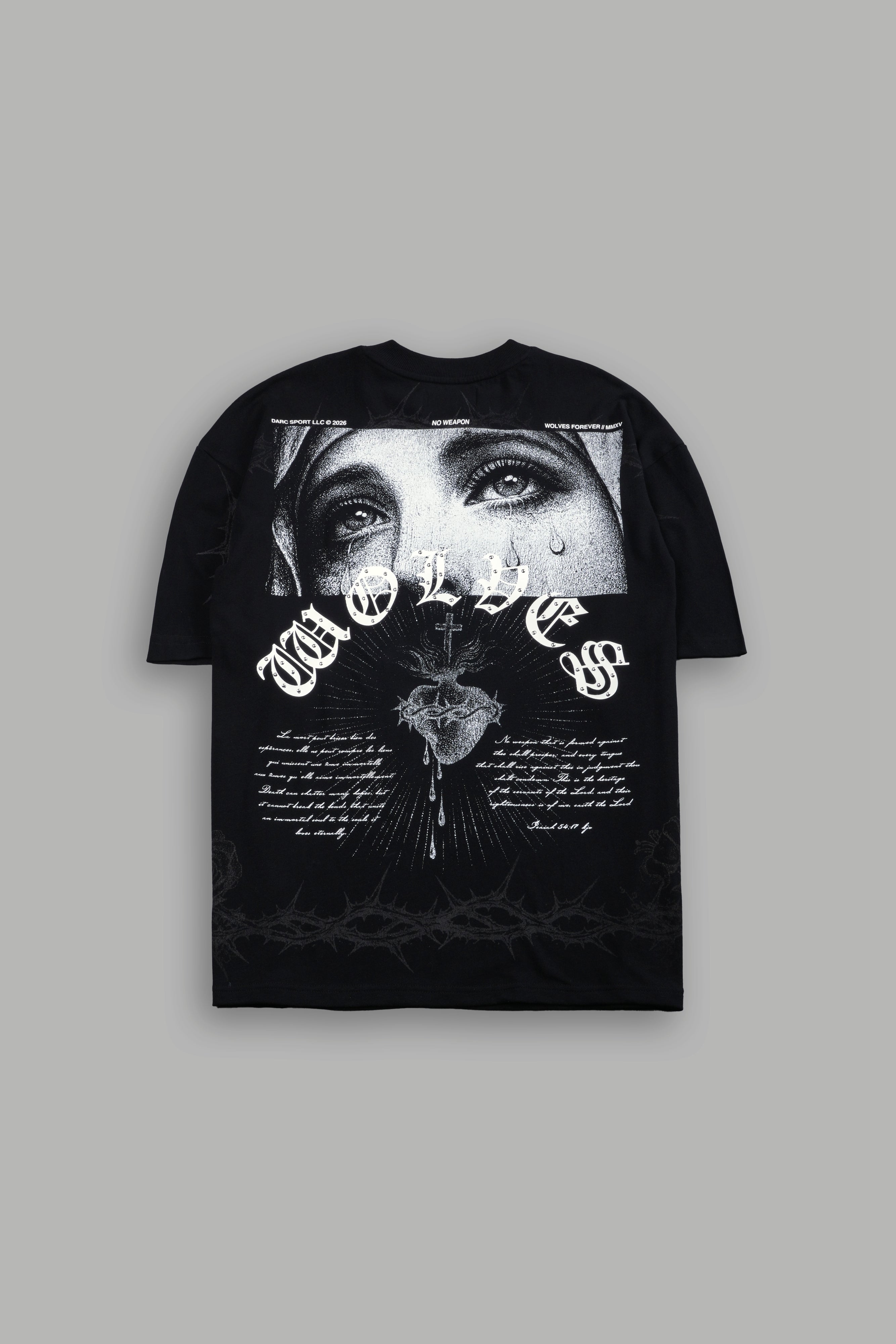 Sanctified Premium Oversized Tee in Black