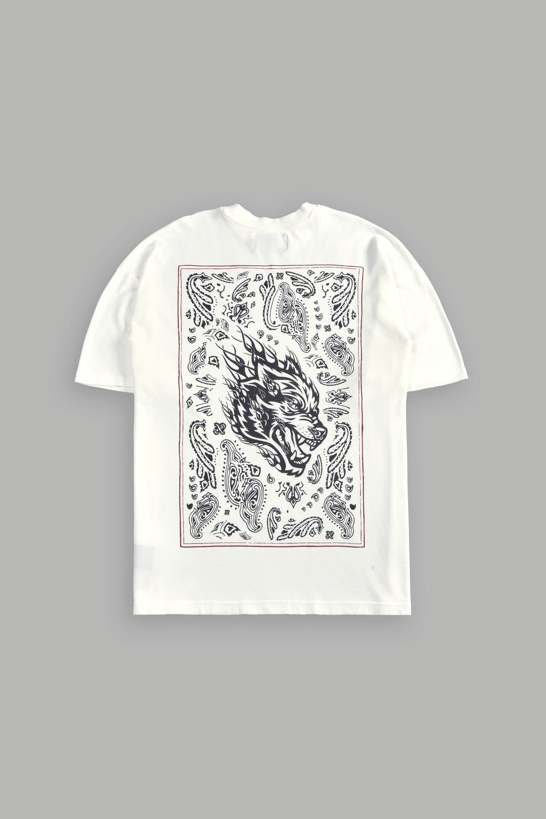 Western V2 "Premium" Oversized Tee in Cream