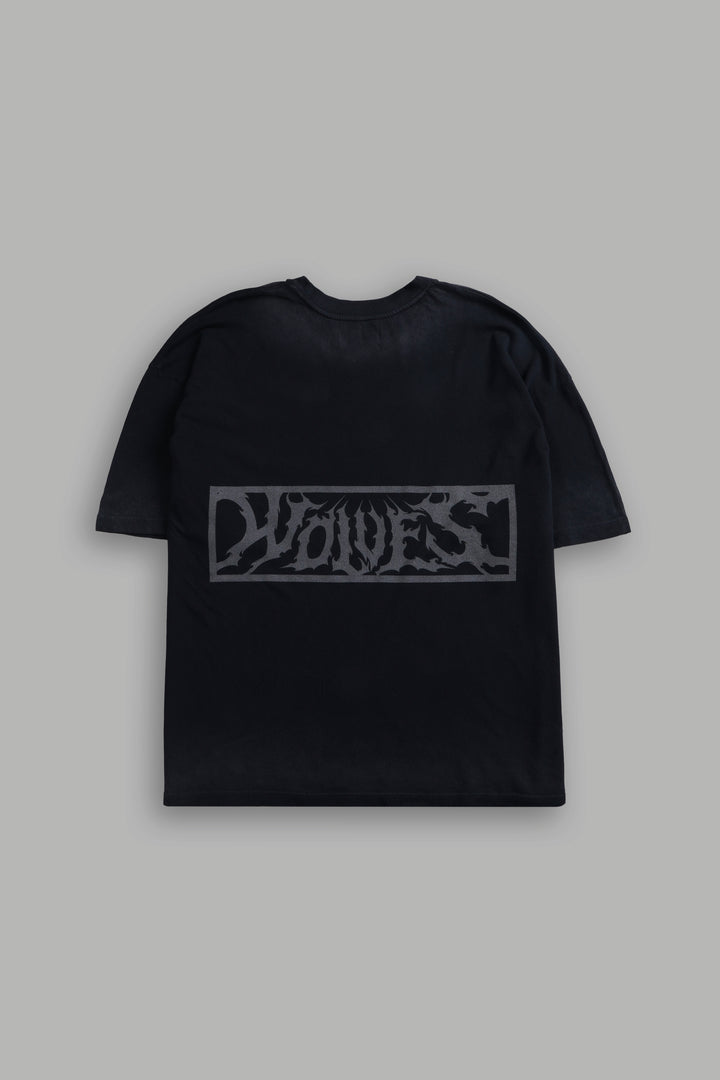 Ashes of the Dark V2 "Premium" Oversized Tee in Black Drift Wash