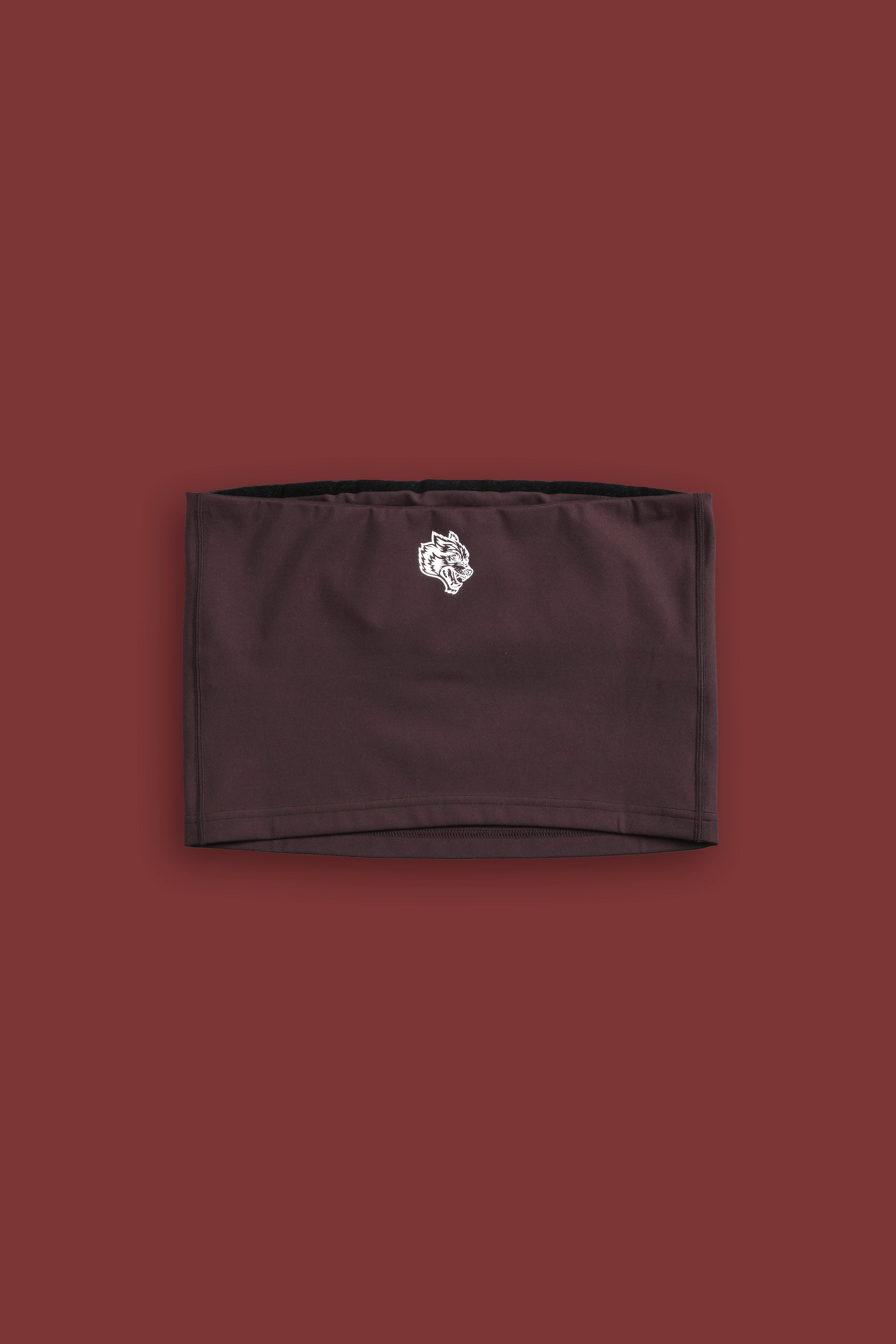 Single Wolf "Nova" Longline Bandeau Top in Darc Garnet