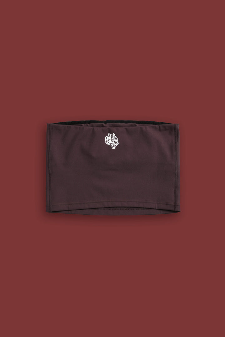 Single Wolf "Nova" Longline Bandeau Top in Darc Garnet