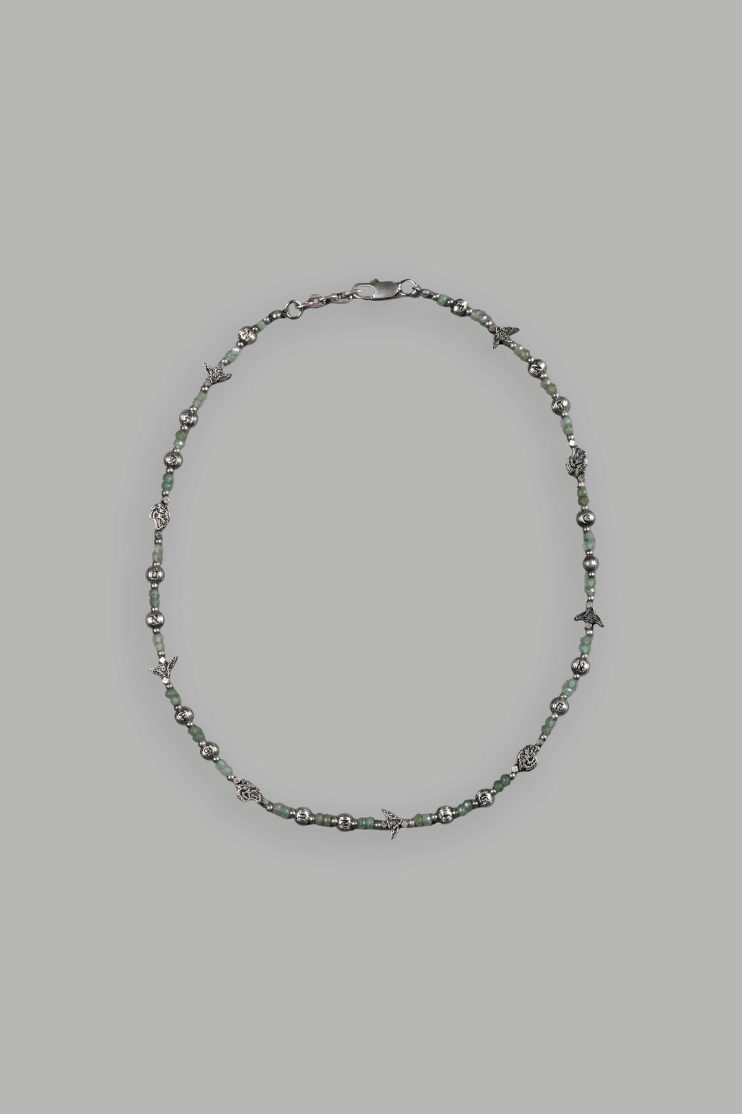 NFGU Gemstone Necklace in Sage