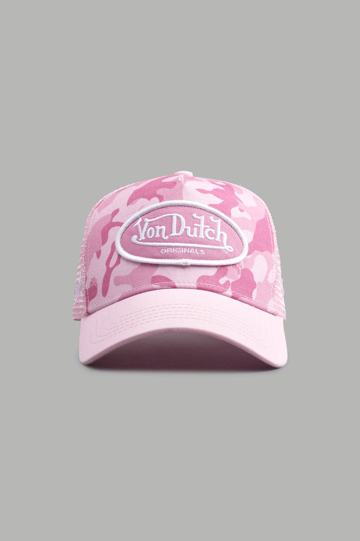 DSVD Collab Trucker Hat in DSVD Bubblegum Camo