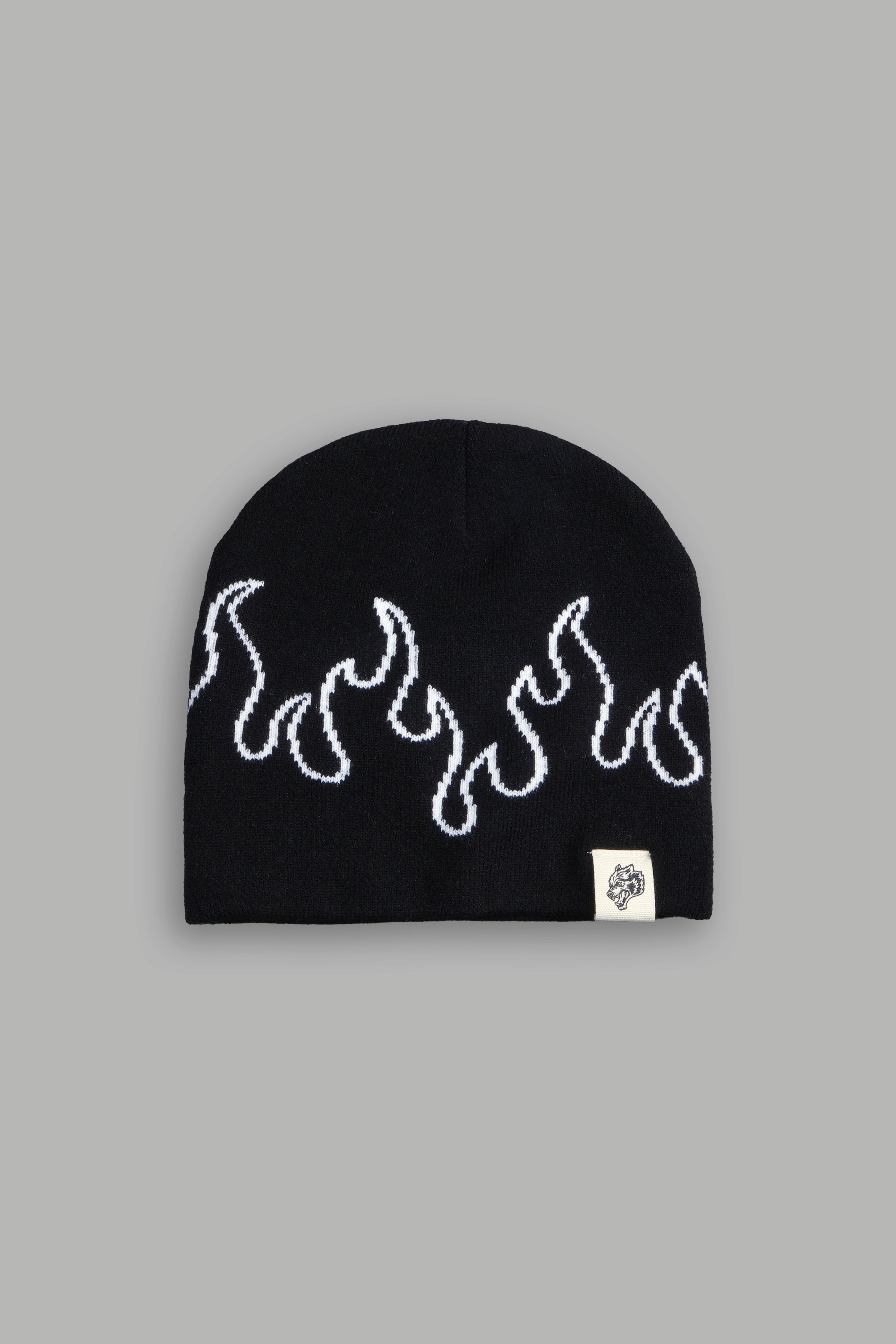 Eternal Flame Cap Beanie in Black