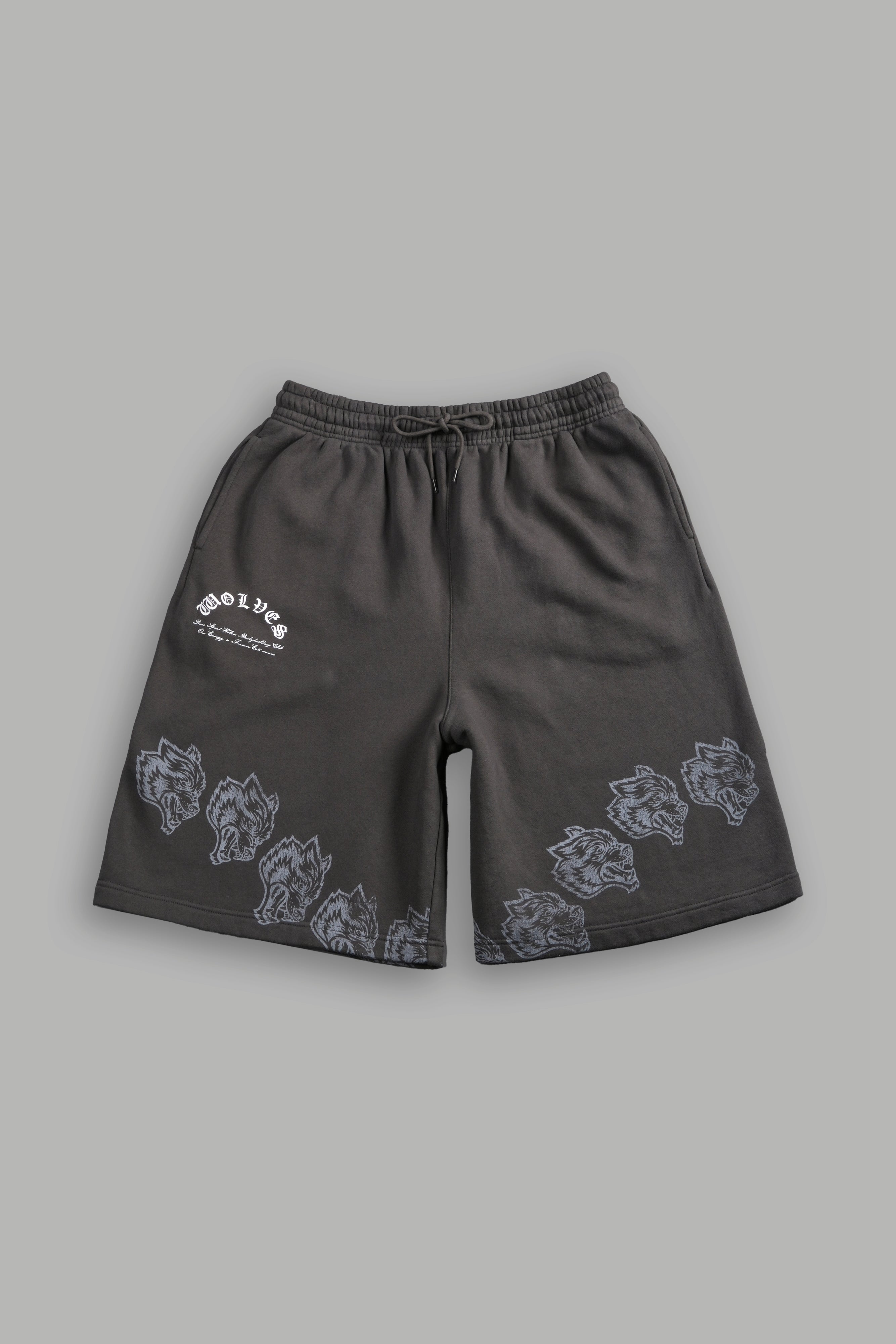 Only Wolves Oversized Osiris Sweat Shorts in Wolf Gray