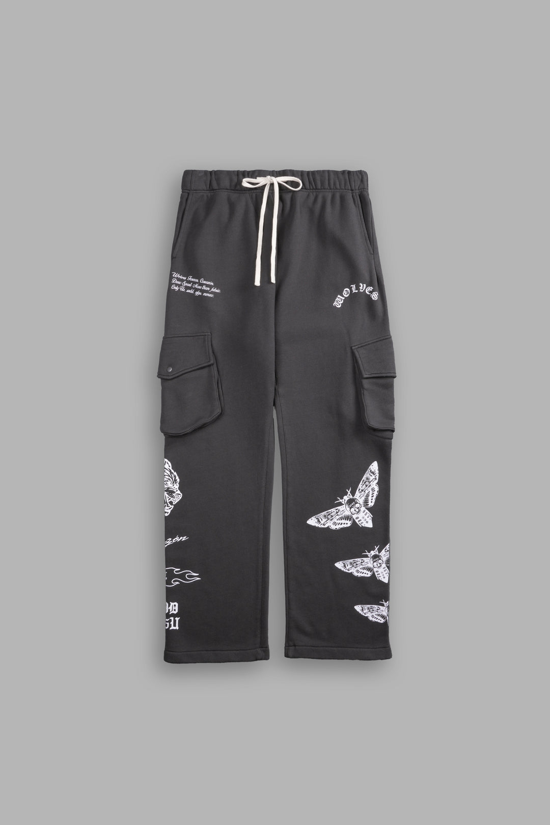 Born Again Bigelow Cargo Sweat Pants in Wolf Gray