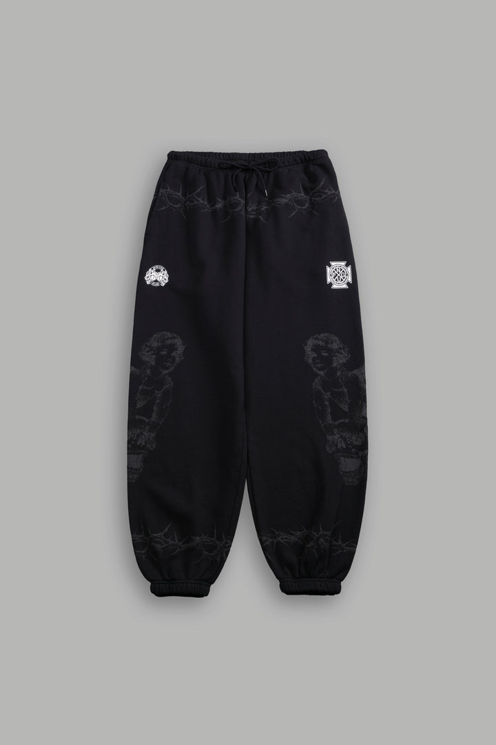 Messengers Lightweight Lounger Sweat Pants in Black